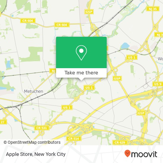 Mapa de Apple Store