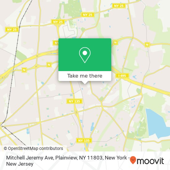 Mapa de Mitchell Jeremy Ave, Plainview, NY 11803