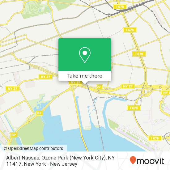 Mapa de Albert Nassau, Ozone Park (New York City), NY 11417