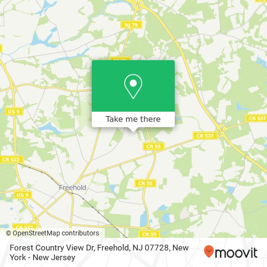 Forest Country View Dr, Freehold, NJ 07728 map