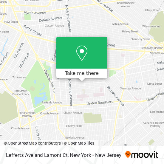 Mapa de Lefferts Ave and Lamont Ct
