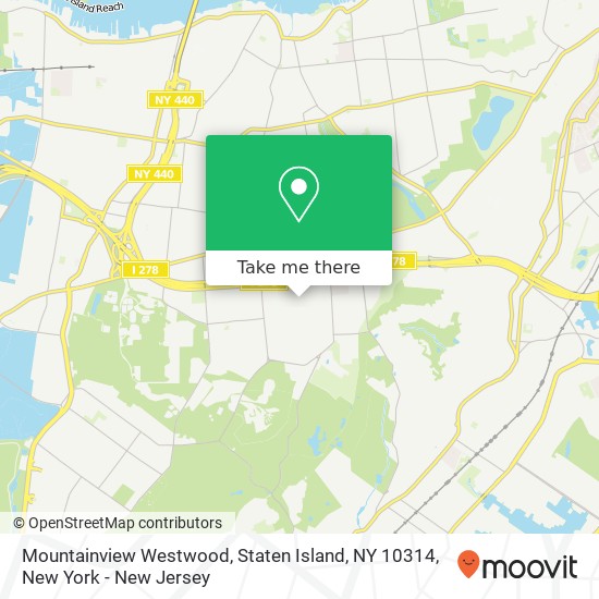 Mountainview Westwood, Staten Island, NY 10314 map