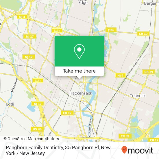 Pangborn Family Dentistry, 35 Pangborn Pl map