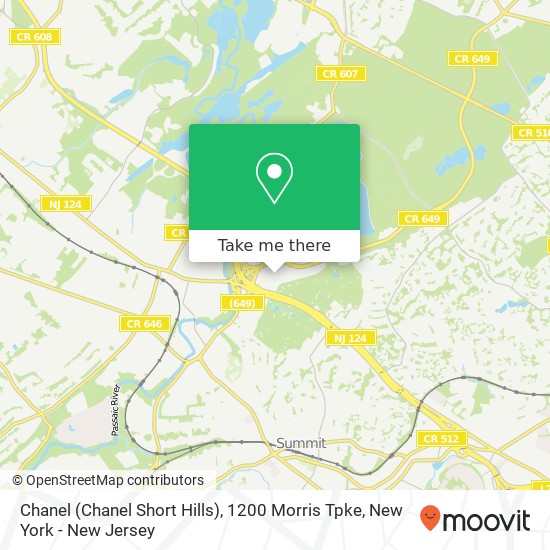 Mapa de Chanel (Chanel Short Hills), 1200 Morris Tpke