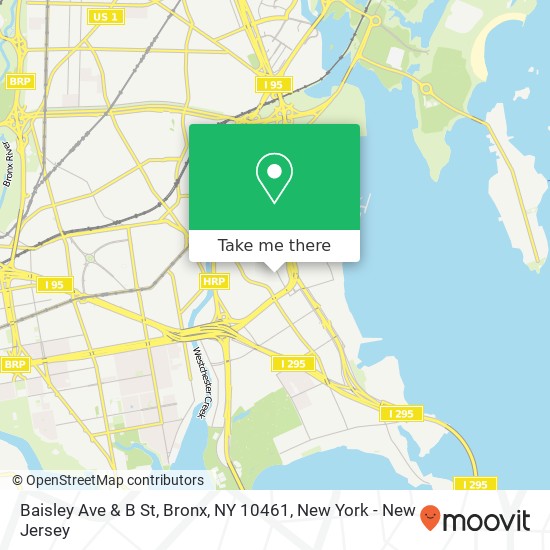 Mapa de Baisley Ave & B St, Bronx, NY 10461