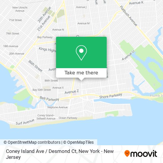 Coney Island Ave / Desmond Ct map