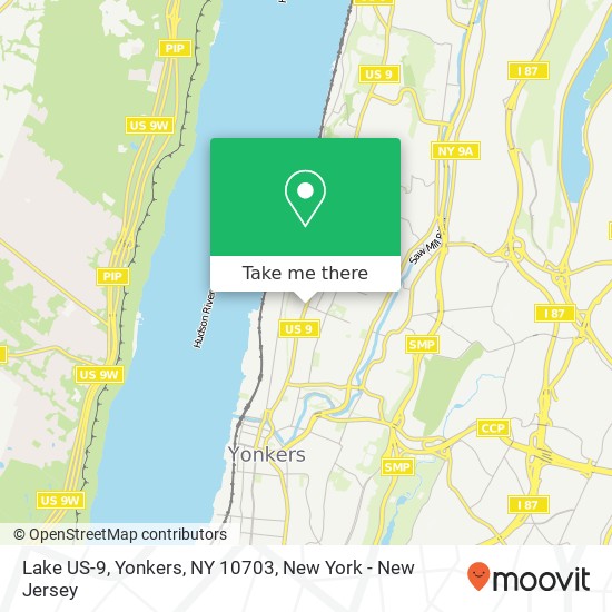 Lake US-9, Yonkers, NY 10703 map