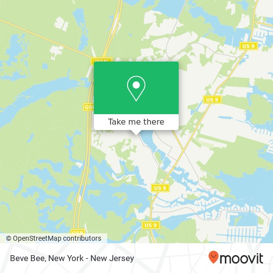 Mapa de Beve Bee, Forked River, NJ 08731