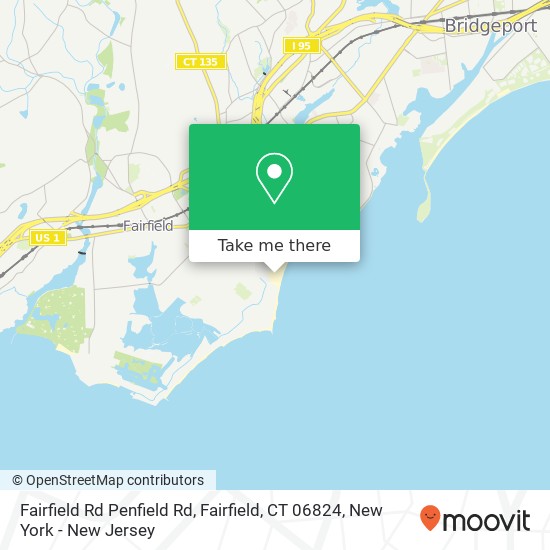 Mapa de Fairfield Rd Penfield Rd, Fairfield, CT 06824