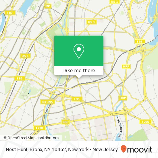 Nest Hunt, Bronx, NY 10462 map