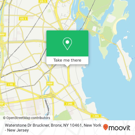 Mapa de Waterstone Dr Bruckner, Bronx, NY 10461