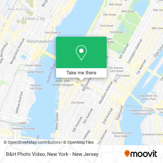 B&H Photo Video map