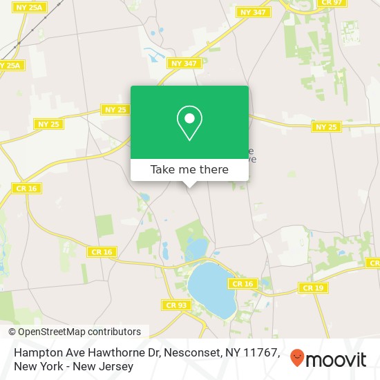 Hampton Ave Hawthorne Dr, Nesconset, NY 11767 map