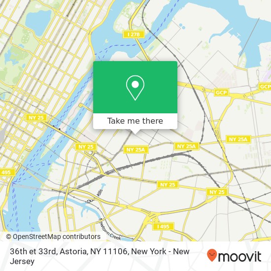 36th et 33rd, Astoria, NY 11106 map
