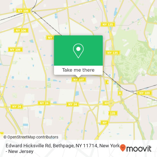 Edward Hicksville Rd, Bethpage, NY 11714 map