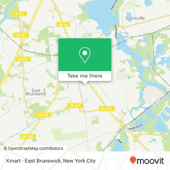 Mapa de Kmart - East Brunswick