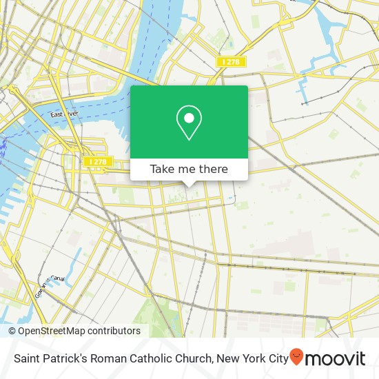 Saint Patrick's Roman Catholic Church map