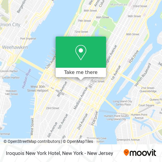 Iroquois New York Hotel map