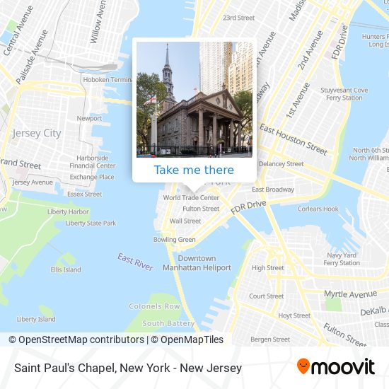 Saint Paul's Chapel map