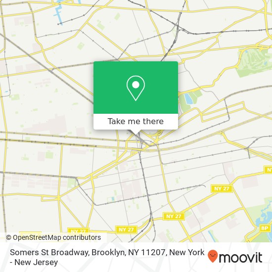 Somers St Broadway, Brooklyn, NY 11207 map
