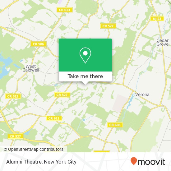 Alumni Theatre map