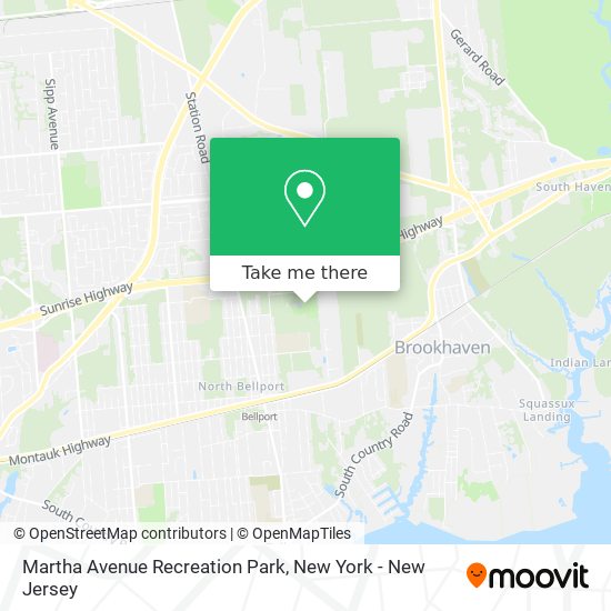 Mapa de Martha Avenue Recreation Park