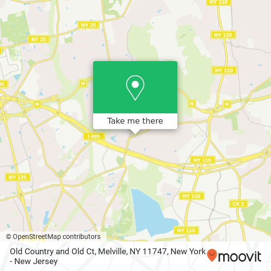 Mapa de Old Country and Old Ct, Melville, NY 11747