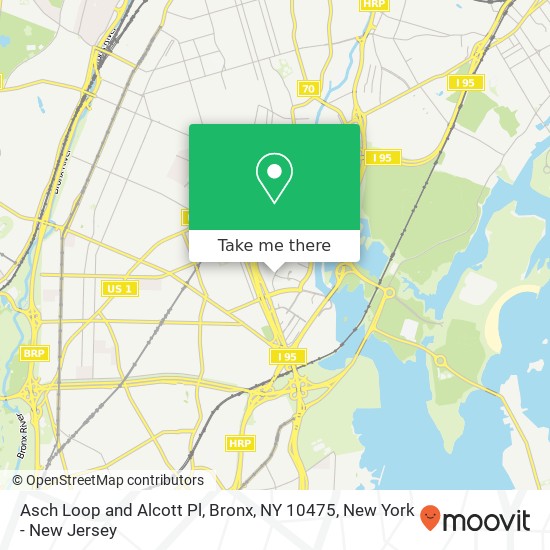 Asch Loop and Alcott Pl, Bronx, NY 10475 map