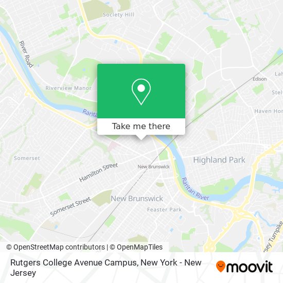 Rutgers College Avenue Campus map