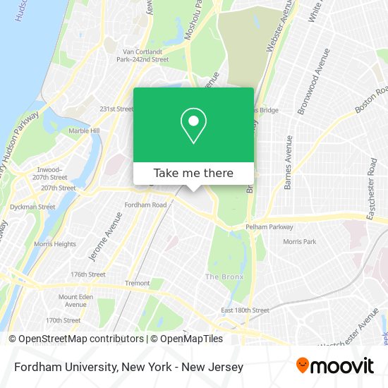 Fordham University map