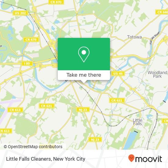 Little Falls Cleaners map