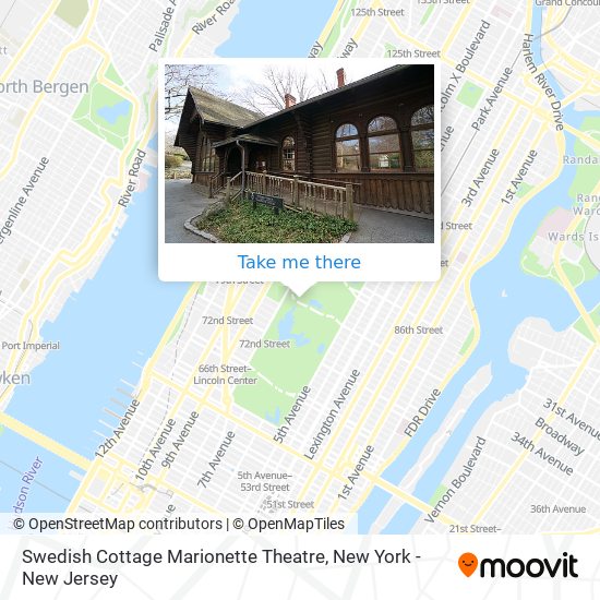 Mapa de Swedish Cottage Marionette Theatre