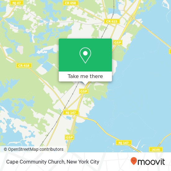 Cape Community Church map