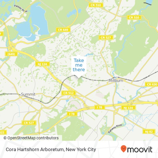Cora Hartshorn Arboretum map