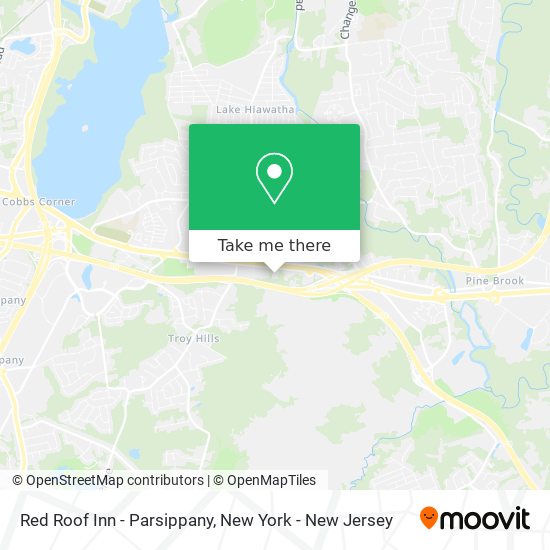 Red Roof Inn - Parsippany map