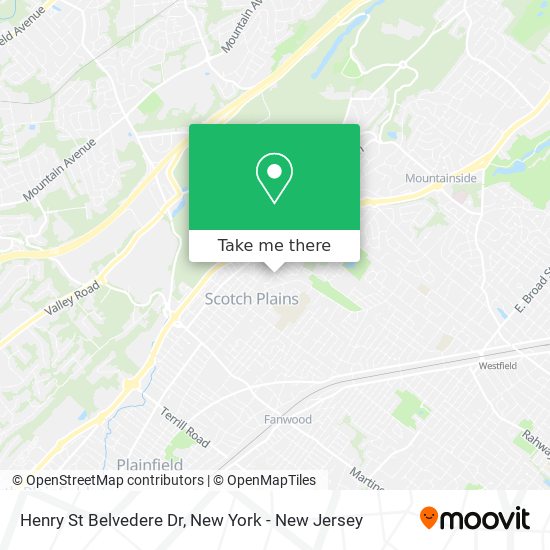 Henry St Belvedere Dr map