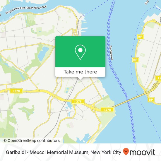 Garibaldi - Meucci Memorial Museum map