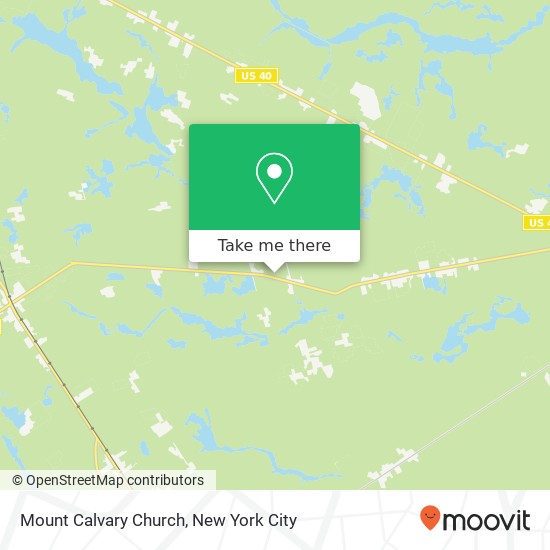 Mount Calvary Church map