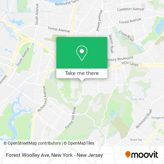 Forest Woolley Ave map