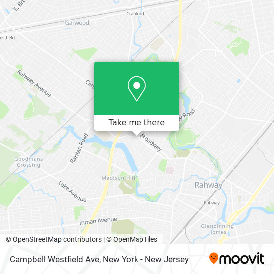 Mapa de Campbell Westfield Ave