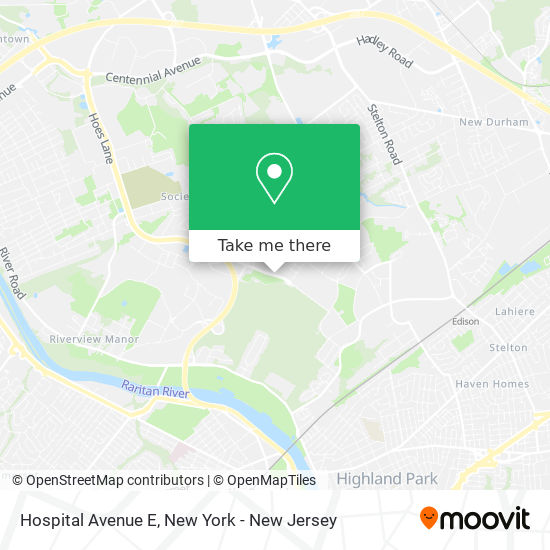 Hospital Avenue E map