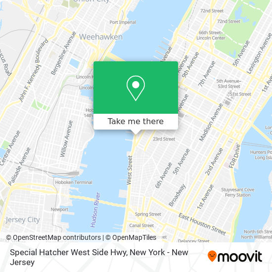 Special Hatcher West Side Hwy map