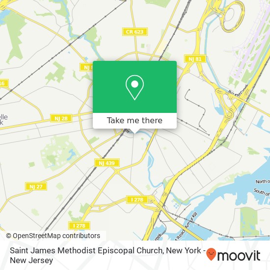 Saint James Methodist Episcopal Church map