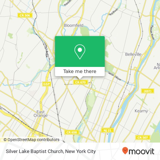 Mapa de Silver Lake Baptist Church