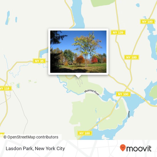 Lasdon Park map