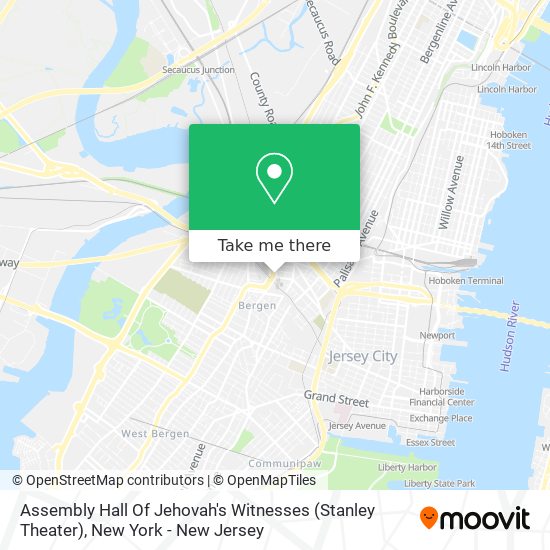 Assembly Hall Of Jehovah's Witnesses (Stanley Theater) map