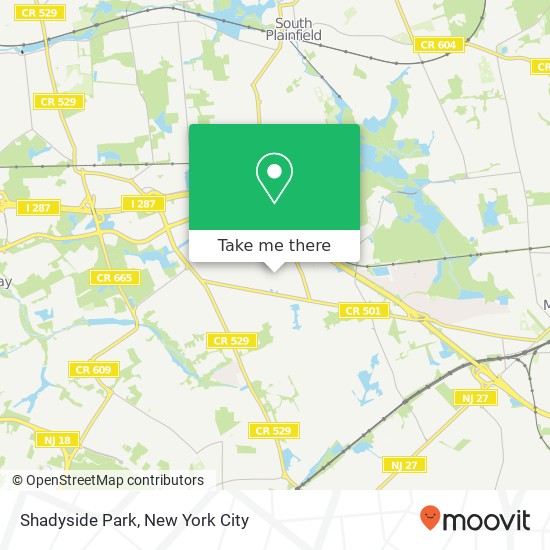 Shadyside Park map