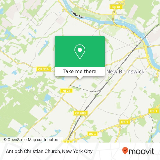 Mapa de Antioch Christian Church