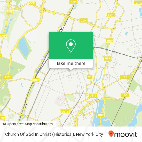 Mapa de Church Of God In Christ (Historical)