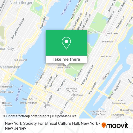 New York Society For Ethical Culture Hall map